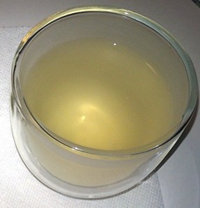 Teacup of the liquid.